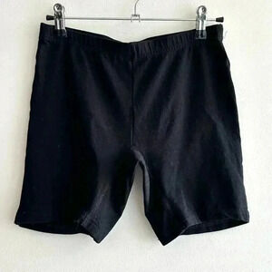 Emprella Black Stretch Bike Shorts, Size Large